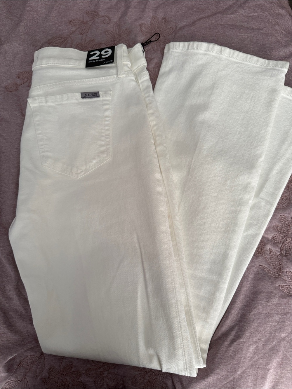 Joe's Jeans Cream/White Boot Cut Women's Jeans